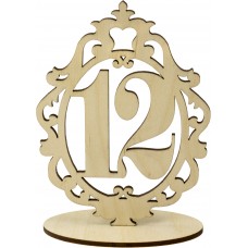 Номерки на стол 15х11см 12 фанера