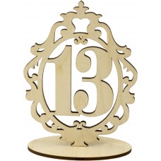 Номерки на стіл 15х11см 13 фанера  