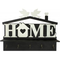 Ключница Home с голубками 30х39х8см фанера
