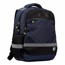 Рюкзак "Yes" S-52 Ergo Yes style 1від.,2карм, чорний/синій №557964(10)