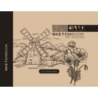 Скетчбук 36/100 A6 чисті аркуші, офсет, крафт Мандарин (10) №7БЦ/БК029/01/2105   