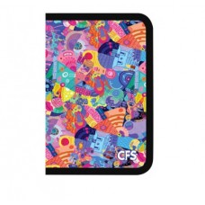Папка CoolForSchool A4 Colorfull пластиковая на молнии (30) CF32016