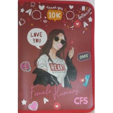 Папка CoolForSchool A4 Social пластикова на блискавці (30) №CF32027
