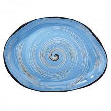  Блюдо керамічне Spiral Blue 33х24,5 см Wilmax (2) (12) №WL-669642