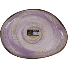 Блюдо керамічне Spiral Lavander 33х24,5 см Wilmax (2) (12) №WL-669742/7428