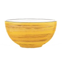  Салатник керамічний Spiral Yellow 14 см 600 мл Wilmax (3) №WL-669430