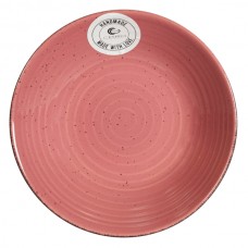  Тарілка супова керамічна Cesiro Spiral рожева 21 см (1) (12) №A2345S/G139/5968