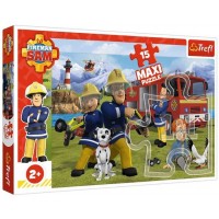 Пазли Trefl 15 елементів Maxi Дружня команда. Пожежник  