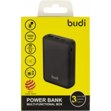 УМБ Budi Power Bank Multi Functional Box 5000mAh 10W 2.1A black з безпровідною зарядкою Breidon №PB515PB 