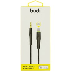 Кабель jack 3.5мм > lightning Budi 1.2 м black Breidon №150LXA-BLK  