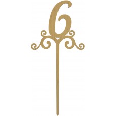 Цифра з ніжкою 24 см 6 фанера (5)