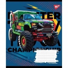 Зошит 12 аркушів лінія 1В Monster truck championship (25) (500) №765804  