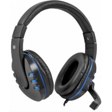 Навушники Defender Warhead G-160 ігрові 2,5м black/blue+мікрофон №64118