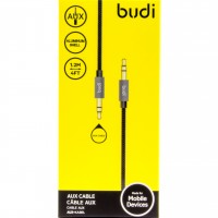 Кабель jack 3.5мм > jack 3.5мм Budi №DC12712B black