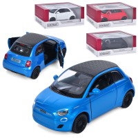 Машина інер-а метал. "Kinsmart" Fiat 500E 2022,в кор-ці,16х7,5х8см №KT5440W(24)