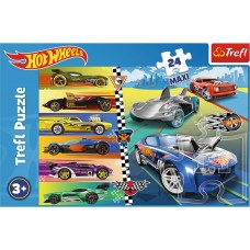 Пазли Trefl 24ел. Maxi Швидкі перегони. Hot Wheels №14362