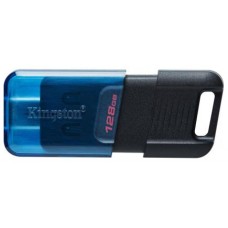 Флеш-пам`ять 128GB "Kingston" DT 80M USB3.2 black/blue №0601