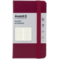 Блокнот B6 96арк. кліт. тв. обкл. "Partner" винний №8301-46-A/Axent/(18)(25)