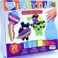 Набір для ліплення "Lovin" Elastic Clay 20 sticks з повітряним пластілином №70140(15)