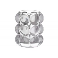 Підсвічник скло "Bauble" 10см сірий №591-388/Bonadi/(24)