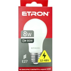 Лампа "Etron Light Power" LED 1-ELP-1250 8Вт 12-48V 4000K Е27(10)