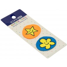 Стикеры-закладки пластиковые Economix  Fun flower and star 35 х40 мм 40 шт ассорти (48) №E20969-02