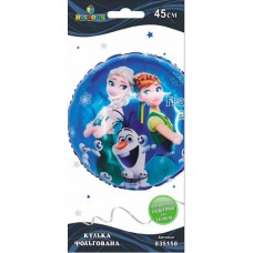 Кулька повітр. фольгована "Холодне серце Frozen Fever" 45см №835158/Pelican/(5)