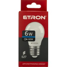 Лампа "Etron Light Power" LED 1-ELP-097 G45 6Вт 6500K Е27(10)