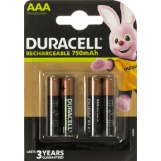 Акумулятори Duracell ready Ni-Mh (HR-03,750mAh)/блістер 4шт (20)