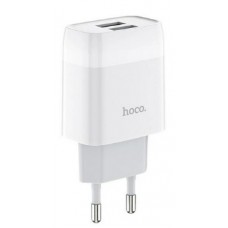 Зарядний пристрій Hoco №C73A 2USB+lightning 2.4A white(30)