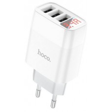 Зарядний пристрій Hoco №C93A дисплей 3USB 3.4A white(36)