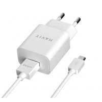 Зарядний пристрій Havit №HV-ST111 USB microUSB 1м cable white