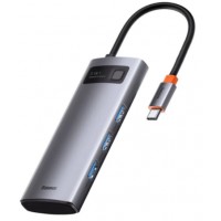 Концентратор (Hub) Baseus Metal Gleam Series 5в1 Type-C,HDMI,USB3.0х3 №CAHUB-CX0G