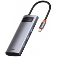 Концентратор (Hub) Baseus Metal Gleam Series 5в1 Type-C,HDMI,USB3.0х3 №CAHUB-CX0G