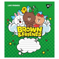 Зошит 12арк. кос.лін. YES Line friends №766308(25)(500)