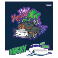 Зошит 12арк. кліт. 1В Angry car №766261(25)(500)