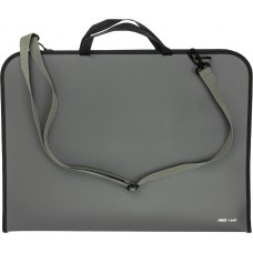 Портфель "CoolForSchool" №CF30006 A3 пласт. на блиск.,сірий(20)