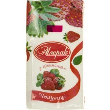 Платочки паперові "Alsupak" Полуниця(10)(160)