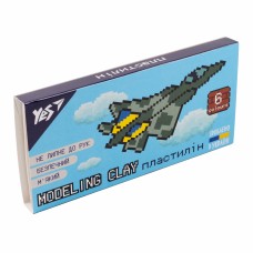 Пластилін "Yes" 8bit UA 6 кольор. 120гр №540642(60)