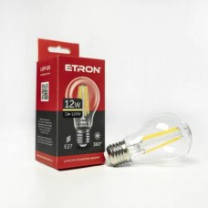 Лампа "Etron Filament Power" прозоре скло LED 1-EFP-105  A60 12Вт 3000K Е27(10)