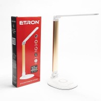 Лампа наст. LED ETRON Desk Lamp 10W Gold №1-EDL-422 працює від pawer bank