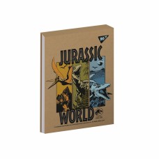 Блокнот A6 80арк. кліт. білила,крафт Jurassic World  №151914/Yes/(3)