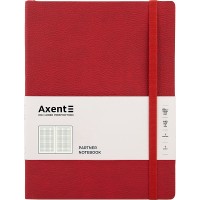 Блокнот В5 96арк. кліт. карт. "Partner Soft L" червоний №8615-06-A/Axent/(10)(20)