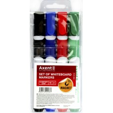 Набір маркерів "Axent" №2552-40 Whiteboard Comfort Grip 4 кольор.(12)