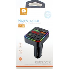 FM модулятор BT WUW №C162 25W 2USB, Type C,швидка зарядка/Breidon/