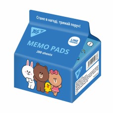 Блок/зам. нкл 70х75мм 200арк. "Yes Tetra Pak" Line Friends №170318(6)(48)