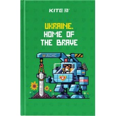 Блокнот A6 80арк. кліт. тв. обкл. UA-4 №K24-199-4/Kite/(10)