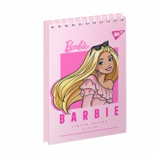 Блокнот пруж. A7 80арк. кліт. карт. обкл. Barbie №151950/Yes/(6)(336)