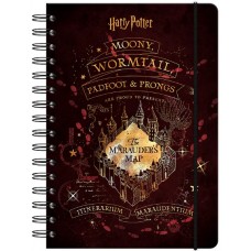 Блокнот пруж. A5 80арк. кліт. тв. обкл. Harry Potter №HP24-190/Kite/(10)