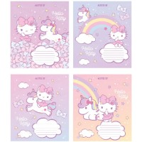Зошит 12арк. кос.лін. "Kite" Уф лак+глітер Hello Kitty №HK24-235-1(25)(600)